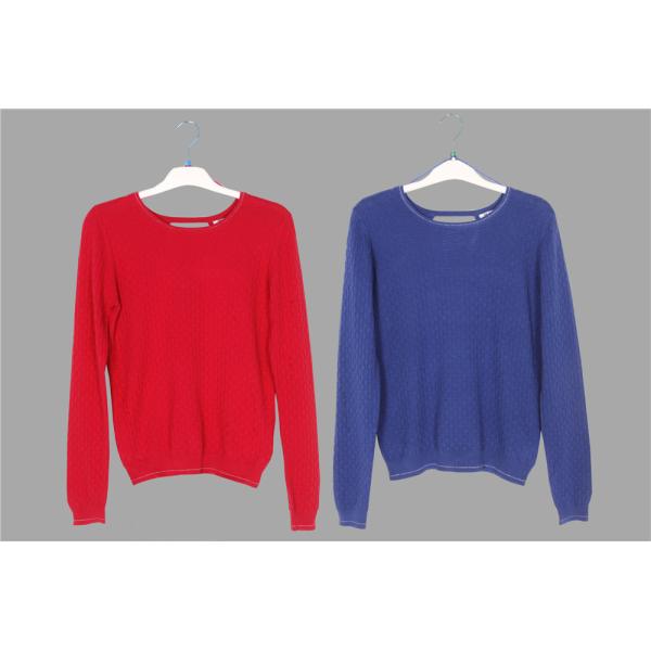 18% Polyamide Ladies Loose Knitted Sweater Pullover Long 46/48