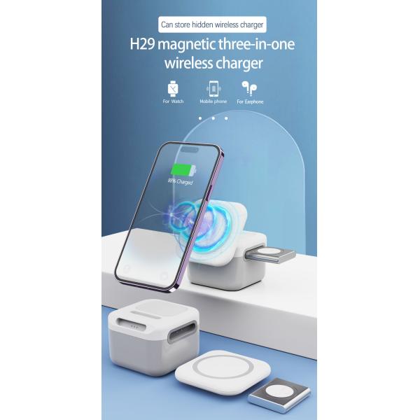 Nom Chargeur sans fil multifonctionnel - Lumière LED bleue à distance de transmission ≤ 6 mm