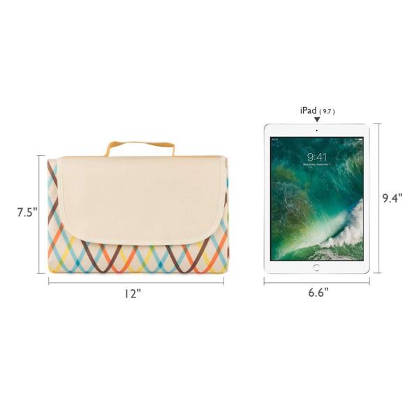Sandproof Durable Oxford Folding Picnic Mat 203 x 152 cm