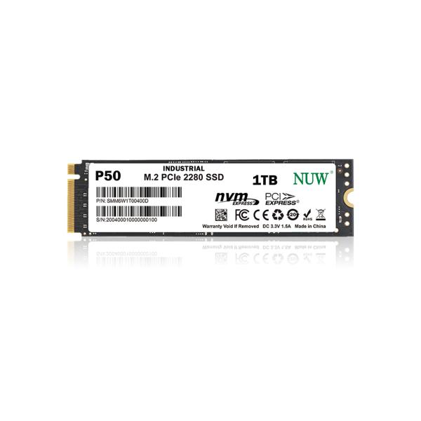 P50 Compact M.2 PCIe NVMe SSD NVMe Gen3 X4 Storage For Harsh Environments
