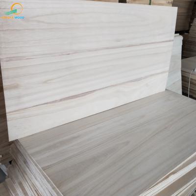 Customized Size Furniture Bleached Panel Softwood Paulownia Timber Board
