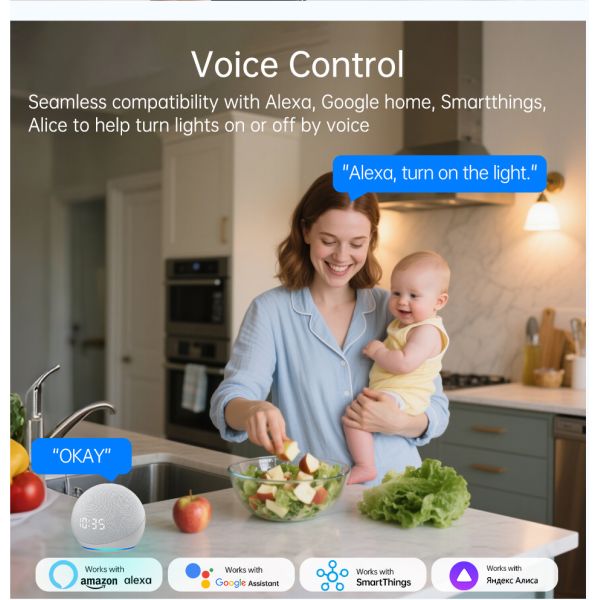 Tempered Glass Panel Wifi Enabled Zigbee Touch Switch Alexa Zigbee Touch Switch 240V