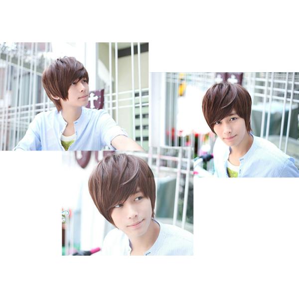 Tangle Free Mens Hair Wigs Bright Straight Hair Weave For White Men