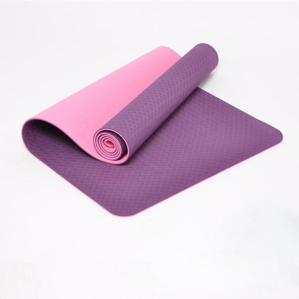 183cm TPE Yoga Workout Mats Suede Printed Eco Friendly 10mm Gym Mat Pilates