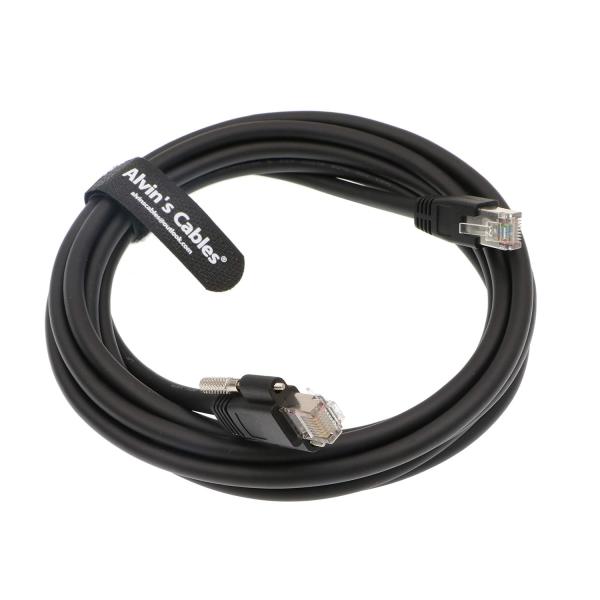 Alvin's GigE Vision CAT6a Cable, 9.84ft, Shielded, High-Flex, RJ45 Lock