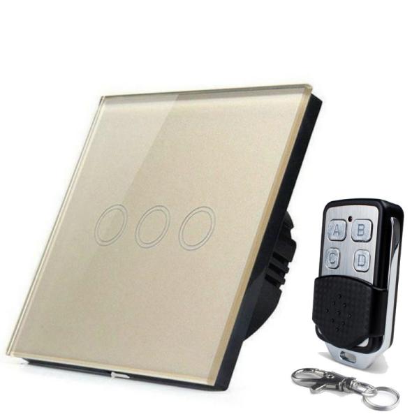 1/2/3 Gang 1 Way Touch Switch LED Light Switch Touch Screen Switch Wall Recessed Glass Panel Control AC 220V EU UK
