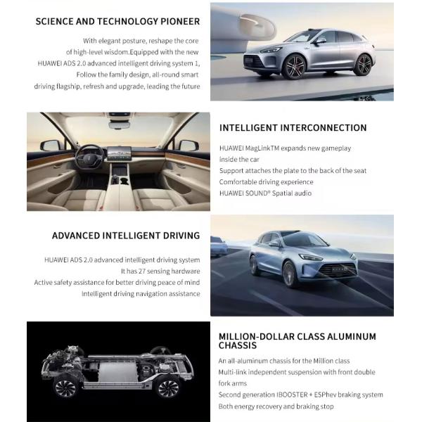 Level SUV 2023 AITO M5 200 KM NEDC Range Auto Car Electric Vehicle for Max Speed 210