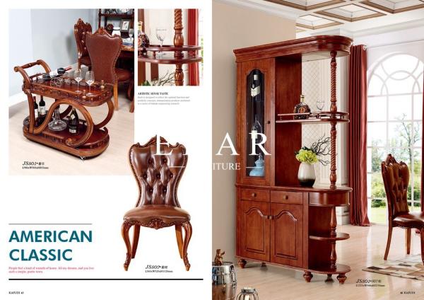 American Style Antique Wooden Dining Room Chairs