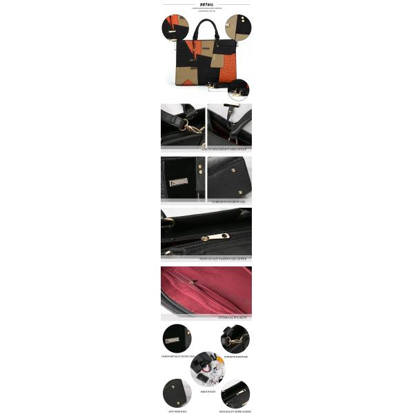 Водоустойчивое практически портмоне установило для дам, Tote PU ссадины устойчивого кожаного