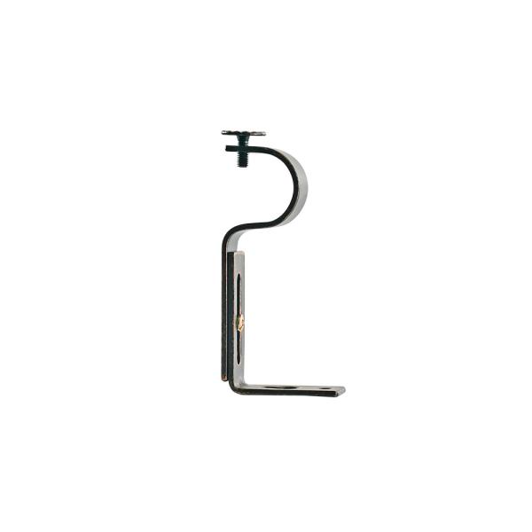 25mm 28mm Diameter Pipe Curtain Rods With Single Bracket Black And Red Multi Head Shape