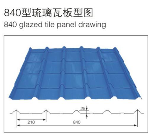 Steel Roof Panel Glazed Tile Roll Forming Machine For Construction