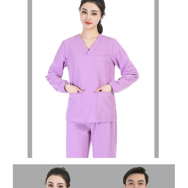 Медицинские скрабы из полиэстерового спандекса для женщин и мужчин в модном дизайне