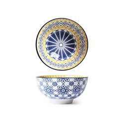 Bacia cerâmica da sopa colorida, cofre forte da micro-ondas da bacia da porcelana com logotipo feito sob encomenda