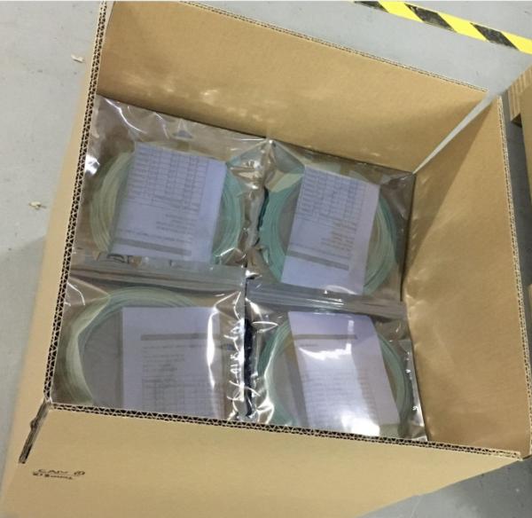 USCONNEC MTP Female TO MTP female OM4 12 Core Fiber cable aqua Color LSZH Jacket