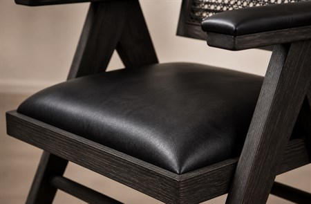 Solid Wood Cane Back Dining Armchair CYC-030 LE