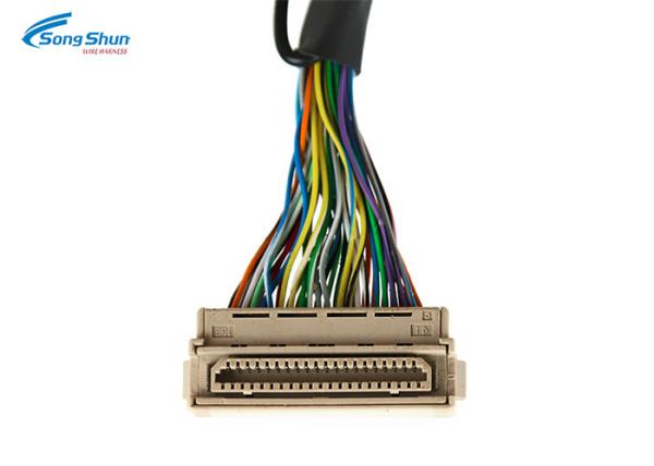 31pin LVDS Cable Assembly TFT Display Connector PVC Jacket Customized Length