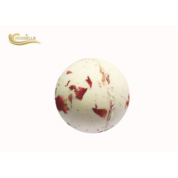 Dried Petal Bath Bomb Add Custom Sticker Fizzy Bath Bomb Free Samples Available