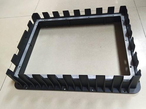 Front Bezel Housing Black Painting Die Casting Parts Customized Aluminum Diecasting