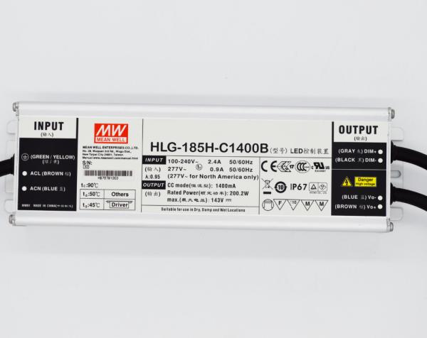 Fishing Lamp 71V - 143V Led Power Supply , 200W Constant Current Led Driver