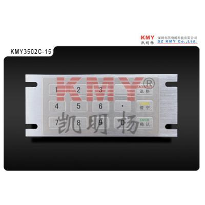15 Keys IK07 ATM Machine Keypad 0.5KG Metal Numeric Keypad