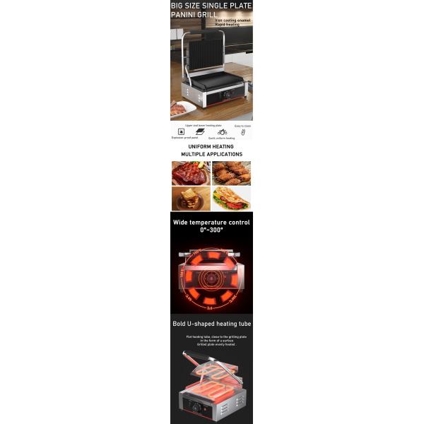 Гостиничный электрический контактный гриль из нержавеющей стали Панини пресс гриль Сэндвич-мастер