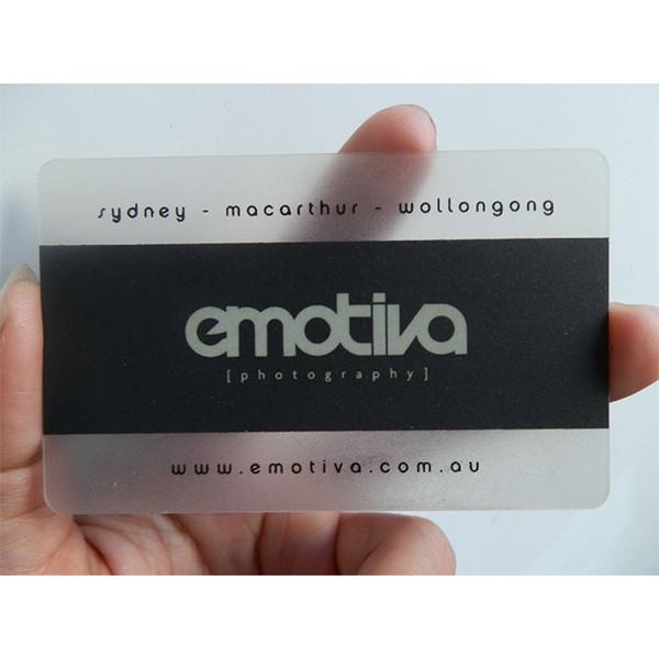 Plastic PVC transparent clear printed business card,PVC transparent business card, transparent pvc business card