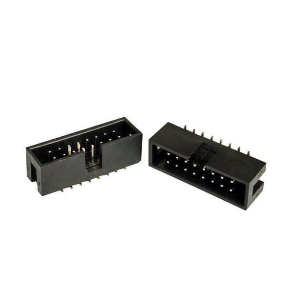 1.27mm Pitch Vertical SMT Box Header | PA9T Glass-Filled with Anti-misplug Clamp Cover