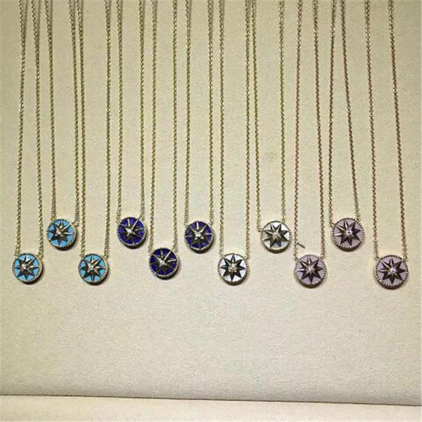  diamonds of star disk necklace 18kt gold  with yellow gold or white gold