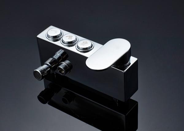 LED Overhead Rainfall Bathroom Shower Set With Plastic Handheld Shower Head
