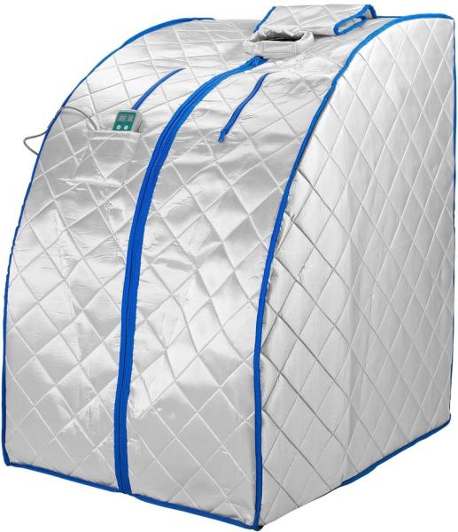 Modern FAR Infrared Negative IR Ion Portable Indoor Personal Spa Sauna with Air Ionizer Heating Foot Pad and Chair Timer