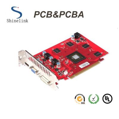 conjunto do PWB do pcba das placas de circuito do oem do dedo do ouro de 2.0mm com soldermask vermelho