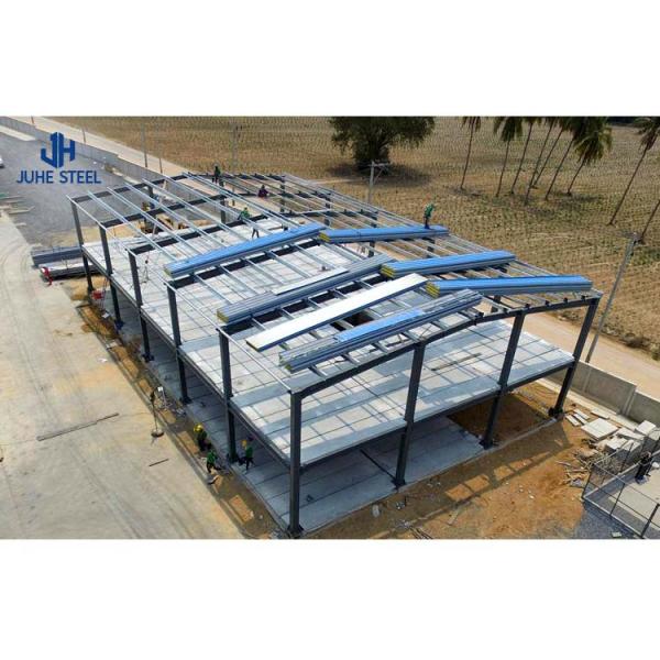 Solid H-shape Steel Beam Quick Build Prefab Metal Industrial Building Frame for Hangar