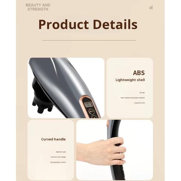 Pulse Cervical Massager Wireless Body Back Massage Stick Muscle Recovery Massager