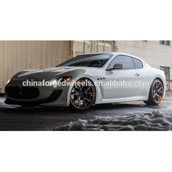 21inch Rims Polish Customized  2-PC Forged Alloy Rims For Maserati / Rim 20