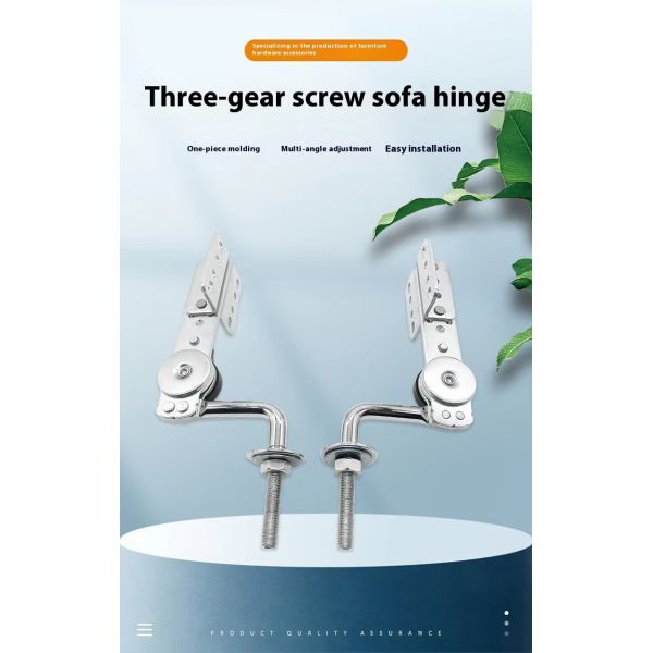 Wanjusheng Stainless Steel Furniture Hardware Adjustable Sofa Headrest Folding Mechanism Hinge Design Kitchen Living Room School