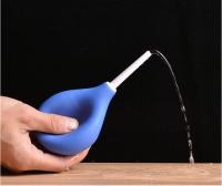 Bulbo reusável do enema da borracha/silicone de Softable das saúdes ao domicílio 224ml azuis para a lavagem anal
