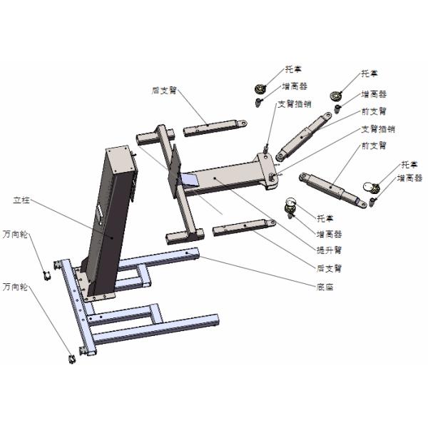 Single Post 1805mm Lifting 2500KGS Hydraulic Car Lift