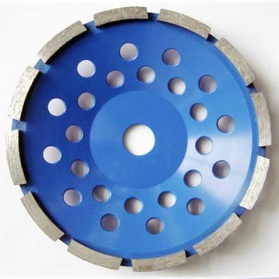 Segment Diamond Cup Grinding Disc Single Row , Diamond Cutting Wheels Blue Color