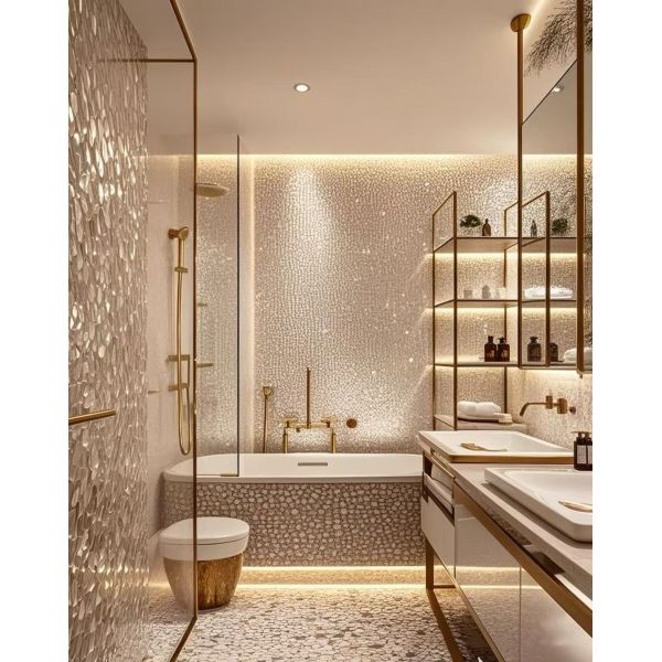 Flowers Ceramic Matt Finish Wall Tiles Waterproof Non-slip Porcelain Tile for Bathroom Kitchen Wall and Floor Decoration