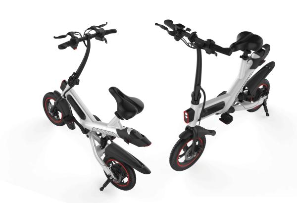 36V Small Lightest Electric Folding Bike Aluminum Alloy Frame Long Service Life