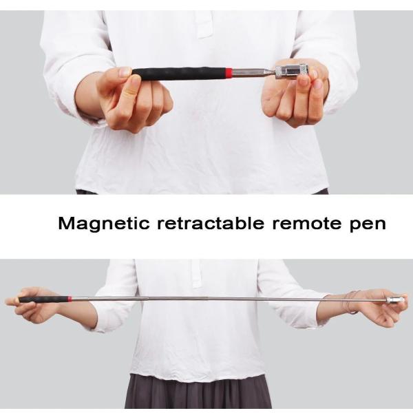 Telescopic Magnetic Pen with Light Portable Magnet Pick-up Tool