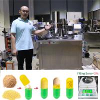Máquina de enchimento de cápsulas semiautomática para cápsulas duras