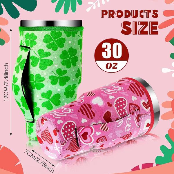 Neoprene Tumbler Holder Drinks Cover Cup Carrier Pouch With Shoulder Strap Insulated Cup Sleeves Party Supplies
