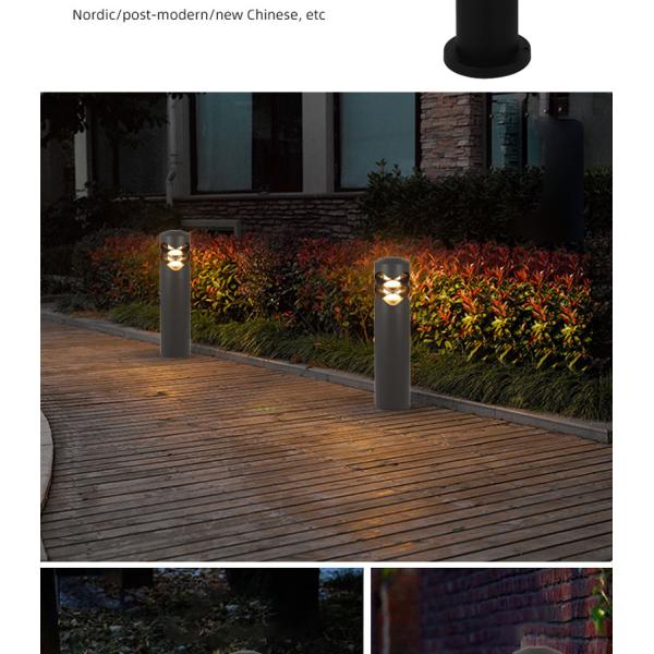Outside LED Lawn Lights Garden 130x130x600MM E27 Decorative Lawn Yard Bollard