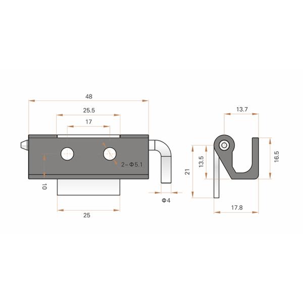 Hardware Accessories Zinc Alloy Cabinet Removable Pin Hinge Metal Hinge