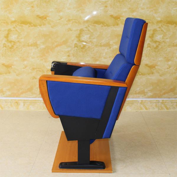 Steel Thickness 2.2mm Folding Cinema Seats , OEM Waterproof Church Auditorium Chairs