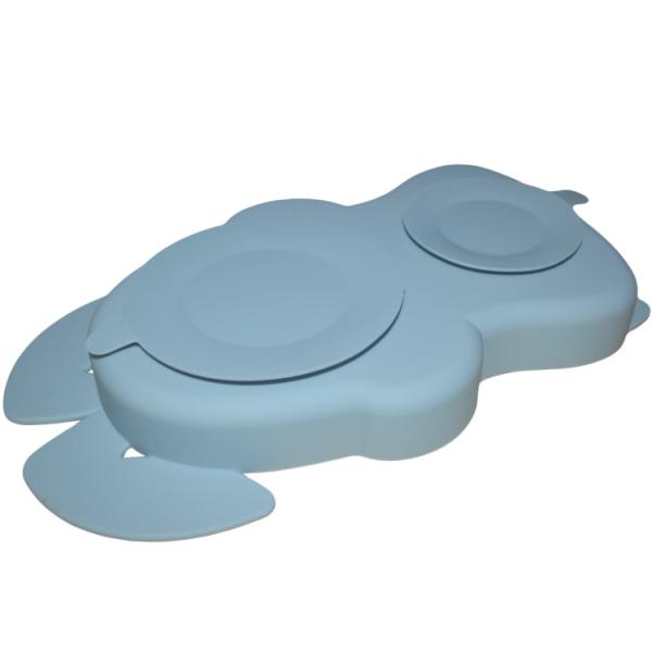 6 Pcs Sets Silicone Baby Feeding Plates Nontoxic Dishes With Cup Bib Plate Bowl Fork Spoon