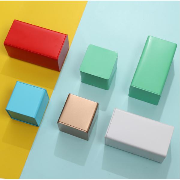 Подгонянные водоустойчивые красочные коробки олова чая утюга с крышкой