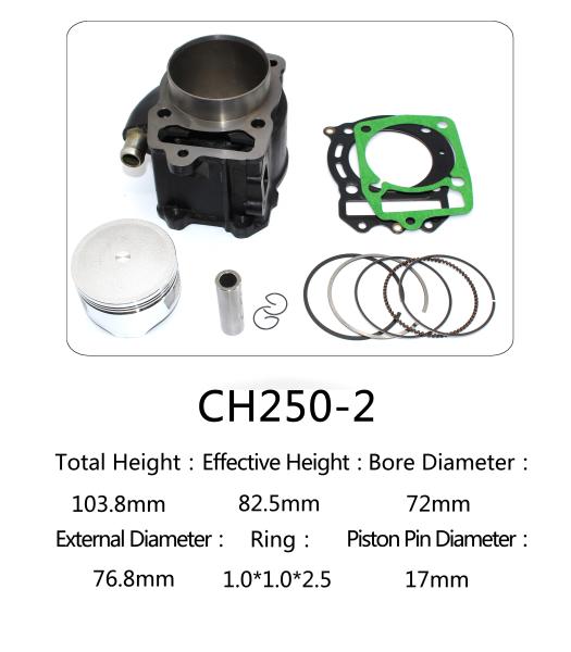 Honda Motorcycle Cylinder Kit  , Water Cooled Cylinder Block Kit CH250