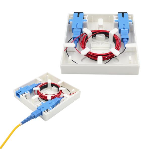 Стена установила крытый тип порта 86 планшайбы 2 коробки выхода оптического волокна